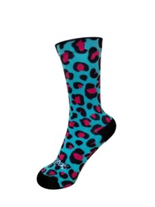 leopardato azzurro fucsia