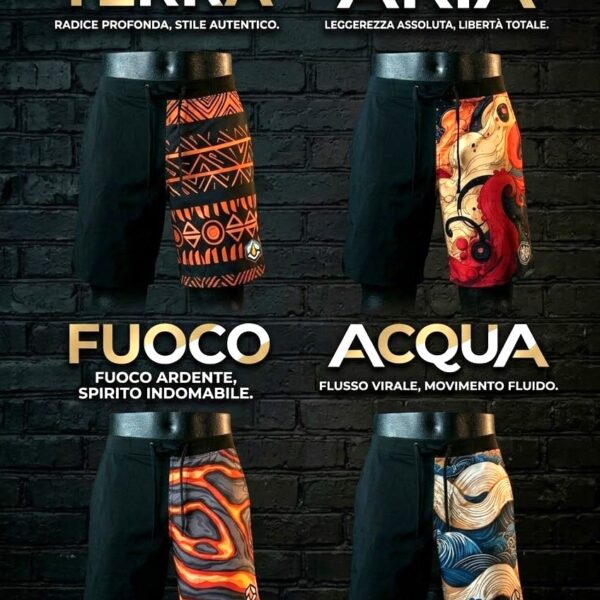 Locandina shorts HIVE collezione 4 Elementi | HIVE Streetwear